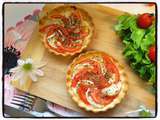 Tartelettes légères au chèvre et à la tomate