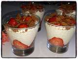 Verrines fraises fromage blanc