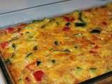 Frittata de courgettes et poivrons