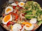 Salade de quinoa aux crevettes