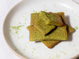 Financier au matcha