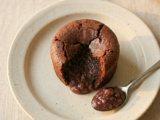 Fondant au chocolat et coeur azuki