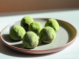 Truffes au chocolat et matcha