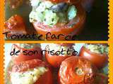 Tomate farcie de son risotto