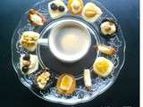 Café Gourmand : Mignardises au massepain (pâte d’amande) ou fruits déguisés