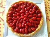 Fruits rouges : Tarte feuilletée aux fraises