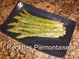 Asperges vinaigrette