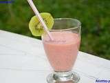 Smoothie kiwi fraises