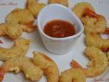 Tempura de crevettes au curry