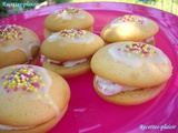 Whoopie pies vanille / cerises