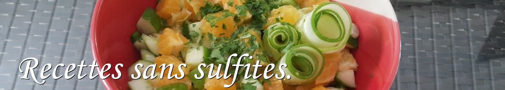 Recettes de Recettes sans sulfites.