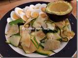 Carpaccio de courgettes