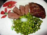 Filet de Canette aux petits Pois frais