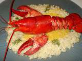 Homard sur sable de mini Pâtes