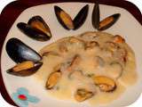 Moules sauce poulette