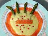 Mousseline d'Asperges au Saumon