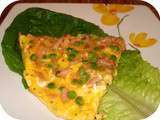 Omelette aux Petits Pois et Lardons