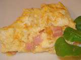 Omelette moelleuse au Jambon