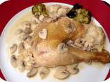 Poularde à la Crème de Champignons