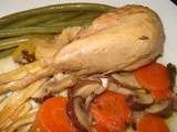 Sauté de Poulet aux Champignons et Carottes