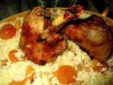 Souris d'Agneau sur Risotto d'abricots