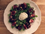 Salade de figues, raisins et mozzarella