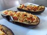 Aubergines farcies au riz