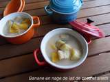 Banane en nage de lait de coco et aneth