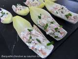 Barquette d'endive au saumon fumé