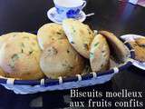 Biscuits moelleux aux fruits confits