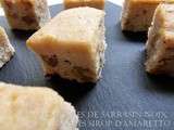 Bouchees de sarrasin amandes noix sirop d'amaretto