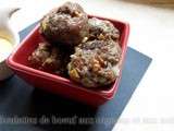 Boulettes de boeuf aux oignons et noix