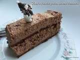 Buche chocolat praline caramel d'amandes