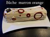 Buche marron orange