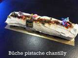 Buche pistache chantilly