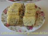 Cake au citron et graines de lin