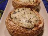 Champignons fromagers a la coriandre