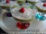 Cheescake avocat crème de saumon fume