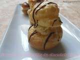 Choux a la chantilly de chocolat blanc