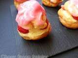 Choux facon fraisier