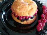 Choux mousse de lemon curd et fruits