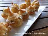 Choux surimi ail et fines herbes