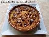 Creme brulee au miel et safran