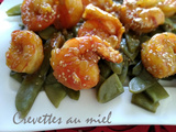 Crevettes au miel