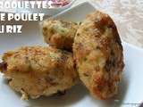 Croquettes de poulet au riz