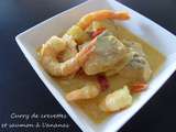 Curry de crevettes et saumon a l'ananas