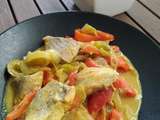 Curry de poivrons et poisson