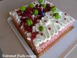 Entremet fruits rouges