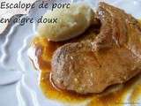 Escalope de porc en aigre doux