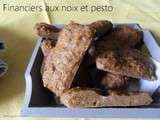 Financiers au noix et pesto